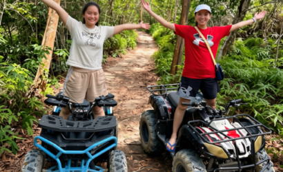 Travelers enjoying an outdoor adventure activity in Bintan
