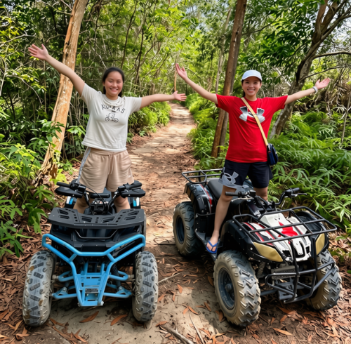 Travelers enjoying an outdoor adventure activity in Bintan