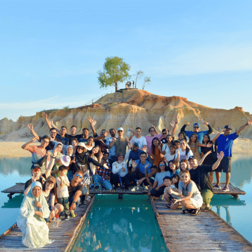 Group of travelers enjoying a tour in Bintan