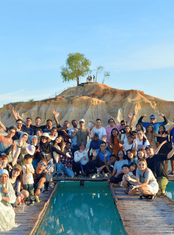 Group of travelers enjoying a tour in Bintan