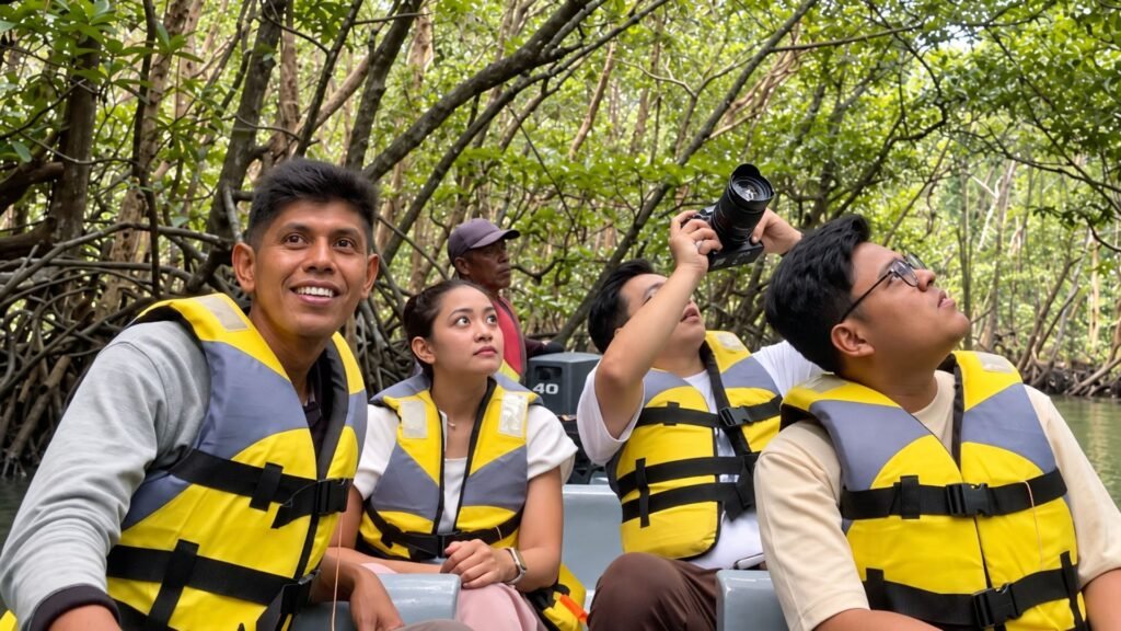Bintan Mangrove Tour through a tropical mangrove environment